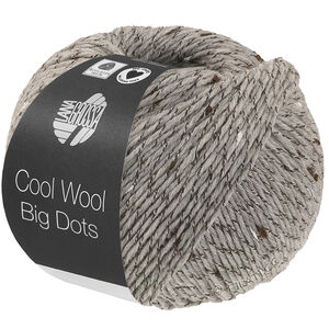Lana Grossa COOL WOOL Big Dots | 109-ljus grå