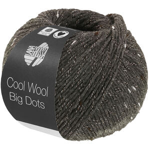 Lana Grossa COOL WOOL Big Dots | 110-mörk grå