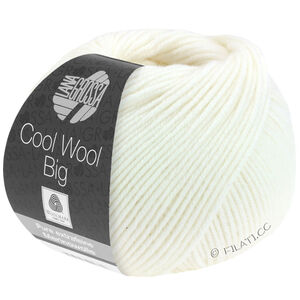 Lana Grossa COOL WOOL Big  Uni/Melange | 0615-vit