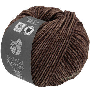 Lana Grossa COOL WOOL Big Vintage | 7184-mörk brun