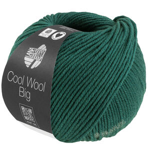 Lana Grossa COOL WOOL Big Mélange (We Care) | 1705-mörk grön melerad