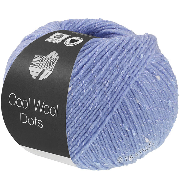Lana Grossa COOL WOOL Dots | 01-ljus blå