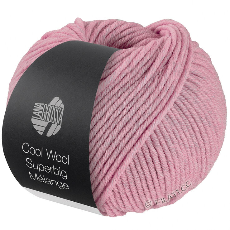 Lana Grossa COOL WOOL Superbig Mélange | 201-rosa melerad