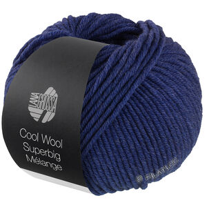 Lana Grossa COOL WOOL Superbig Mélange | 208-mörk blå melerad