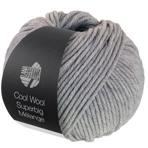 Lana Grossa COOL WOOL Superbig Mélange | 216-ljus grå melerad