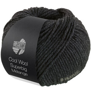 Lana Grossa COOL WOOL Superbig Mélange | 218-antracit melerad