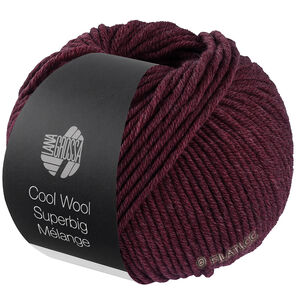 Lana Grossa COOL WOOL Superbig Mélange | 221-svartröd melerad