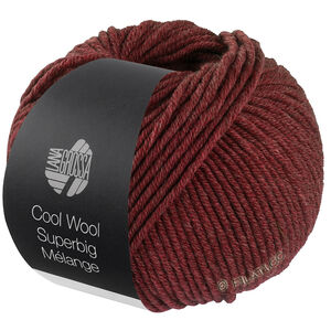 Lana Grossa COOL WOOL Superbig Mélange | 222-vinröd melerad