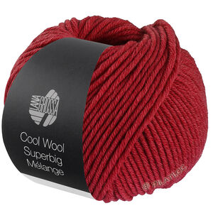 Lana Grossa COOL WOOL Superbig Mélange | 223-körsbärsröd melerad