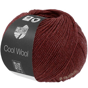 Lana Grossa COOL WOOL Mélange (We Care) | 1500-vinröd melerad