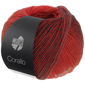 Lana Grossa CORALLO 100g | 05-röd/gråröd/svartröd