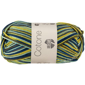 Lana Grossa COTONE  Print/Spray/Mouliné | 360-resedagrön/mörk petrol/ljus oliv/mörk oliv