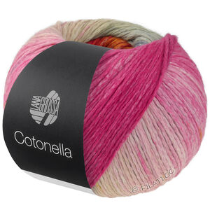 Lana Grossa COTONELLA | 19-kamel/pink/fuchsia/rödviolett/grå/syren/gulorange/röd/gul