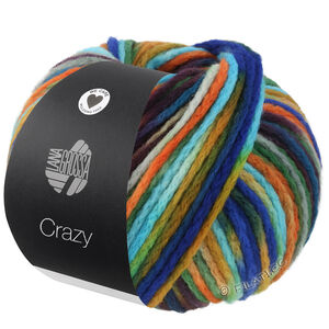 Lana Grossa CRAZY | 10-turkos/orange/senap/royal