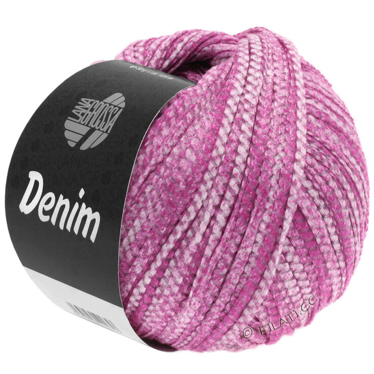 Lana Grossa DENIM | 01-pink/vit