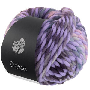 Lana Grossa DOLCE | 07-lila/syrenrosa/aubergine/blågrå