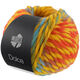 Lana Grossa DOLCE | 10-gul/ljus petrol/rostorange/senapsgul