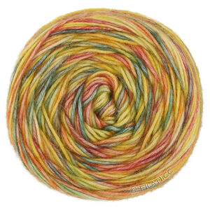 Lana Grossa  | 58-orange/grågrön/kanariegul/vanilj/karmosinröd