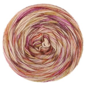 Lana Grossa  | 68-råvit/mauve/orkidéviolett/terrakotta/gammalguld