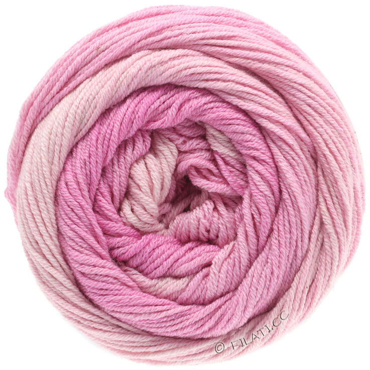 Lana Grossa ELASTICO Dégradé | 701-mjuk rosa/rosa/pink