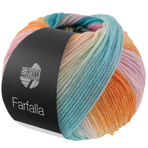 Lana Grossa FARFALLA | 07-turkos/citrusgul/pink/syren/lila/gammalrosa/grågrön/mjuk grön/mörk grön/orange
