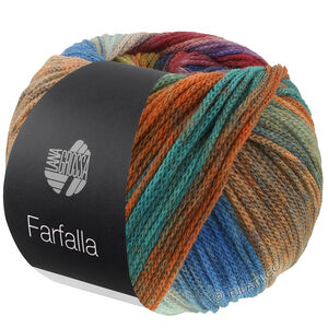 Lana Grossa FARFALLA | 13-mörk blå/mörk grå/burgund/kamel/mint/orange/oliv/turkos/blå/brun/petrolgrön