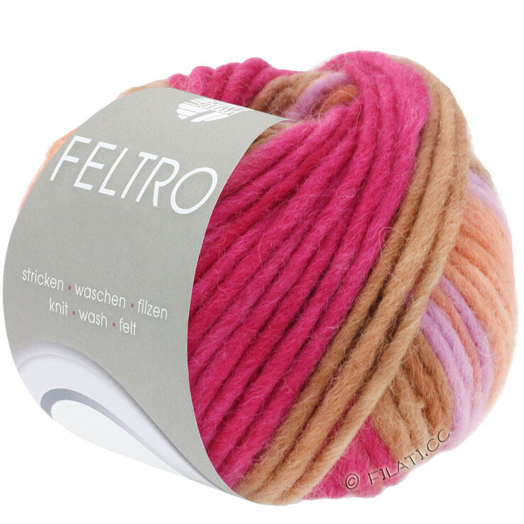 Lana Grossa FELTRO Line | 431-persika/lax/syren/mauve/pink