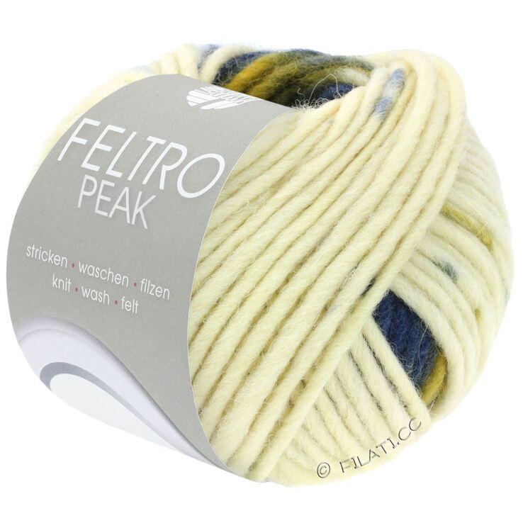 Lana Grossa FELTRO Peak | 1411-ecru/gråblå/marin/oliv