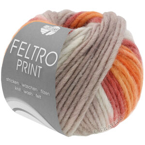 Lana Grossa FELTRO Print | 0394-beige/taupe/rost/orange