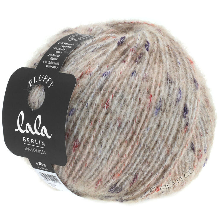 Lana Grossa FLUFFY (lala BERLIN) | 101-natur/beige melerad