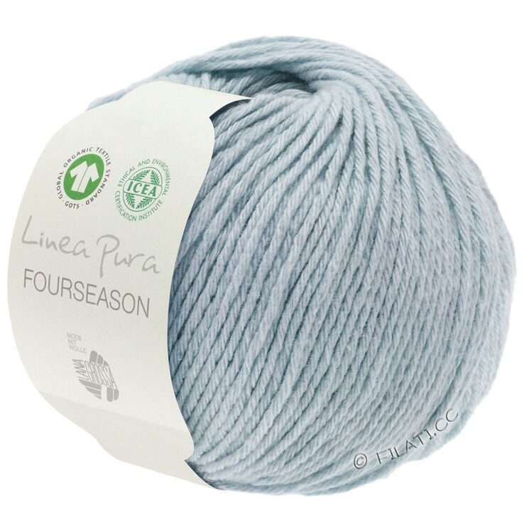 Lana Grossa FOURSEASON (Linea Pura) | 01-ljus blå