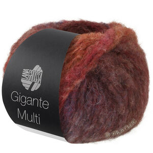 Lana Grossa GIGANTE MULTI | 103-vinröd/rödbrun/gråröd/aubergine/khaki/gråbrun