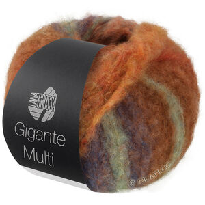 Lana Grossa GIGANTE MULTI | 104-kamel/chokladbrun/orange/mintturkos/senapsgul/ocker/gråbrun/rost