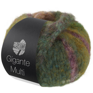 Lana Grossa GIGANTE MULTI | 106-mörk oliv/ljus oliv/rosa/grågrön/grön/björnbär/antikviolett