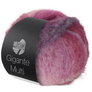 Lana Grossa GIGANTE MULTI | 107-mauve/nejlika/pink/jade grön/gråröd/vinröd/björnbär/violblå