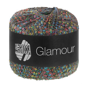 Lana Grossa GLAMOUR | 107-mörk blå/mörk grå