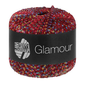 Lana Grossa GLAMOUR | 111-mörk röd