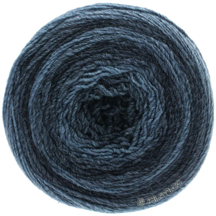 Lana Grossa GOMITOLO 200 Dégradé | 301-jeans/mörk blå