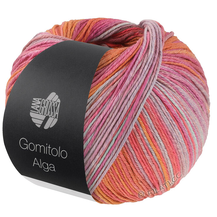 Lana Grossa GOMITOLO ALGA | 2021-röd/orange/fuchsia/mint/björnbär/grå