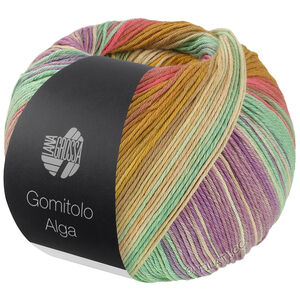 Lana Grossa GOMITOLO ALGA | 2028-senapsgul/rosa/fuchsia/jade/vit/gul/petrol/hallon/mjuk lila/natur