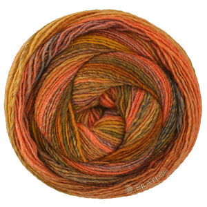 Lana Grossa GOMITOLO GALA | 4046-orange/nougat/ocker/ljus oliv/mörk oliv/grönbrun/gråröd
