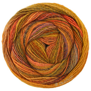 Lana Grossa GOMITOLO INTENSO | 244-orange/nougat/ocker/gråblå/ljus brun/mörk brun/rödbrun/korall
