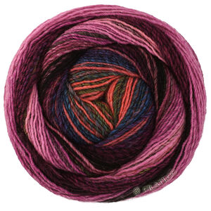 Lana Grossa GOMITOLO MODO | 623-svartröd/gråröd/korall/pink/mörk petrol/mörk oliv/bordeaux/fuchsia