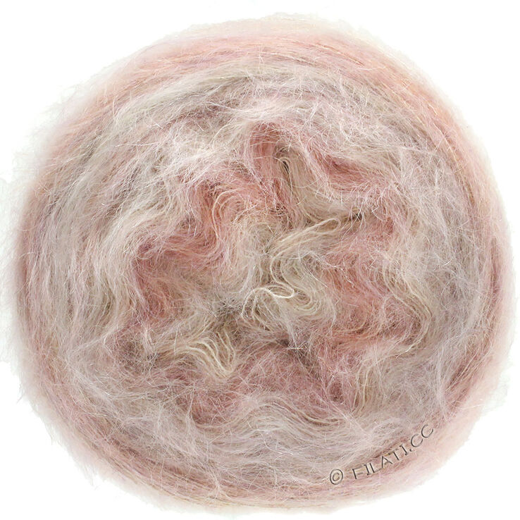 Lana Grossa GOMITOLO SILKHAIR | 201-rosa/beige melerad