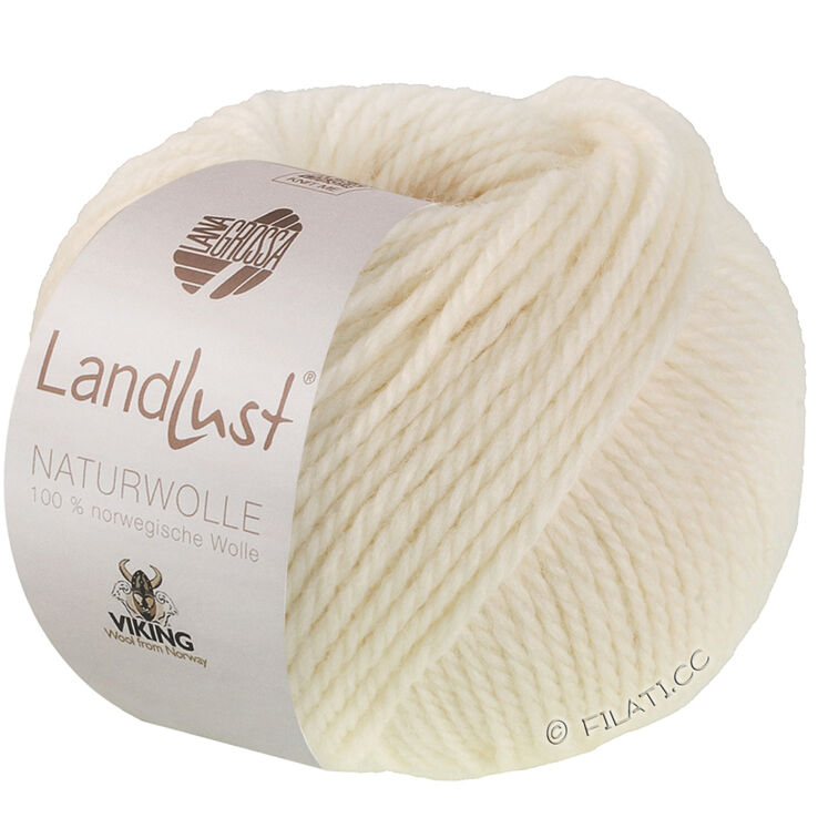 Lana Grossa LANDLUST Naturwolle | 01-ullvit