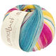 Lana Grossa LANDLUST DIE SOCKENWOLLE 150g 6-Ply | 911-fuchsia/hallon/gul/ecru/jade