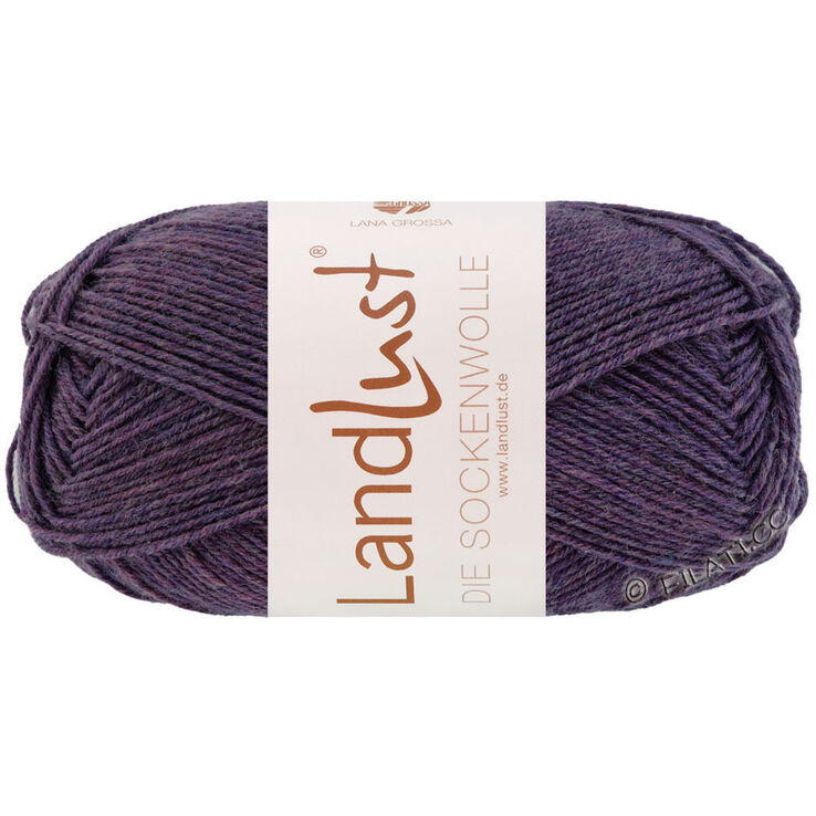 Lana Grossa LANDLUST DIE SOCKENWOLLE 50g Mélange | 1601-mörk violett melerad