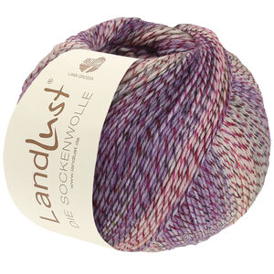Lana Grossa LANDLUST DIE SOCKENWOLLE PRINT | 217-ecru/rosa/lila/pink/fuchsia/antracit melerad