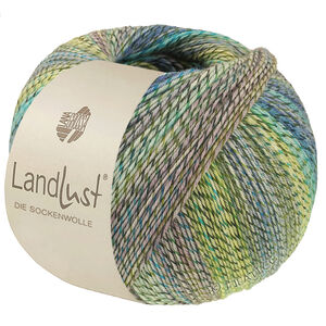 Lana Grossa LANDLUST DIE SOCKENWOLLE PRINT | 221-limett/ljus oliv/mörk oliv/ljus grå/ljus blå/turkos/jade/blå melerad