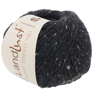 Lana Grossa LANDLUST Soft Tweed 180 | 106-svart melerad
